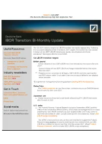 IBOR Transition Update June 2021