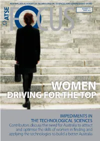 Impediments in the Technological Sciences