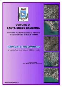 Rapporto Preliminare Alla Revisione Generale Del PRG- Art.13 D.Lgs 152/2006