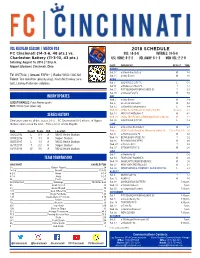 2018 Schedule Usl Regular Season