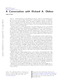 A Conversation with Richard A. Olshen 3