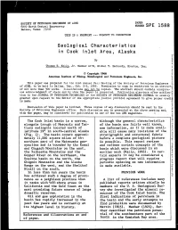 Geological Characteristics in Cook Inlet Area, Alaska
