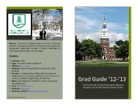 Grad Guide ‘12-‘13 the Wilderness") Your Dartmouth Graduate Orientation Resource