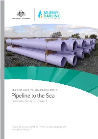 Pipeline to the Sea Feasibility Study — Phase 1