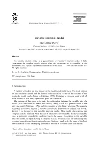 Variable Intervals Model
