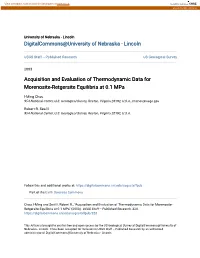 Acquisition and Evaluation of Thermodynamic Data for Morenosite-Retgersite Equilibria at 0.1 Mpa