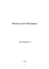 Wireless LAN USB Adapter