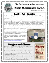 Latest Newsletter On-Line Here