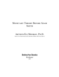 Monetary Theory Before Adam Smith, 4