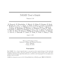 NAMD User's Guide
