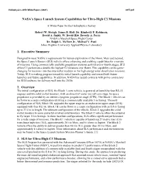 NASA's Space Launch System Capabilities for Ultra-High C3