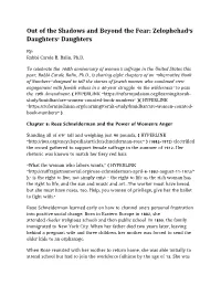 Out of the Shadows and Beyond the Fear: Zelophehad's Daughters