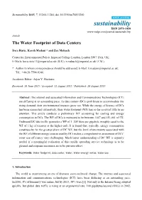 The Water Footprint of Data Centers