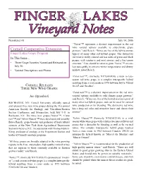 Vineyard Notes