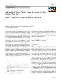 Advancing Wetland Policies Using Ecosystem Services – China's Way