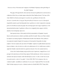 Dominus Et Divus: Distortions and Corruption in the Ritual of Apotheosis During the Reign Of