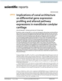 Implications of Zonal Architecture on Differential Gene Expression