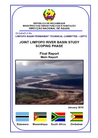 JOINT LIMPOPO RIVER BASIN STUDY SCOPING PHASE Final