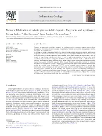 Meteoric Lithification of Catastrophic Rockslide Deposits