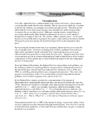 Ponds and Eutrophication