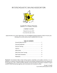 SAFETY PRACTICES a BASIC GUIDE Adopted January 2002 Amended October 2014