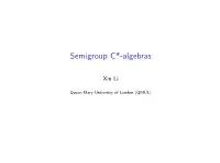 Semigroup C*-Algebras