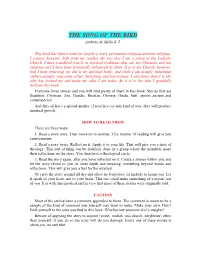 THE SONG of the BIRD Anthony De Mello S