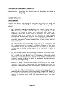 Councillor R a Shore.Pdf