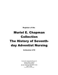 Day Adventist Nursing