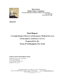 Final Report Town of Northampton EMS Stu[...]