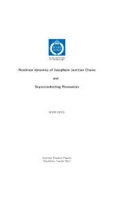Nonlinear Dynamics of Josephson Junction Chains