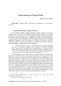 Representations of Virginia Woolf1