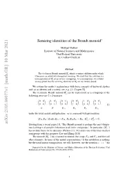 Semiring Identities of the Brandt Monoid