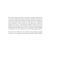 The Authors' Objective Has Been to Concentrate on Amino Acids And