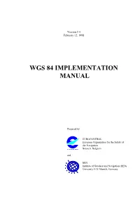 Wgs 84 Implementation Manual