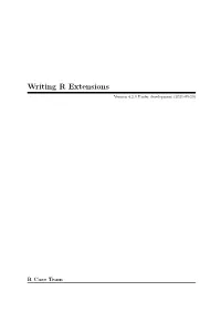 Writing R Extensions