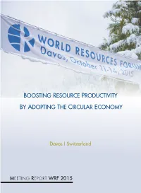 Boosting Resource Productivity by Adopting the Circular Economy