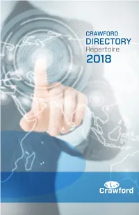 DIRECTORY Répertoire 2018 TABLE of CONTENTS Table Des Matières