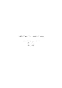 GR20/Amaldi10 — Abstract Book