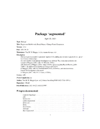 Package 'Segmented'