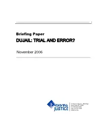 Dujail: Trial and Error?
