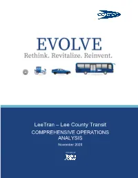 Leetran – Lee County Transit COMPREHENSIVE OPERATIONS ANALYSIS November 2020