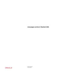 Man Pages Section 2 System Calls