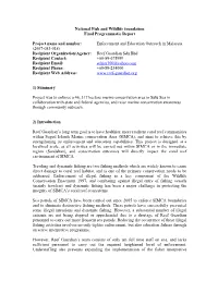 National Fish and Wildlife Foundation Final Programmatic Report
