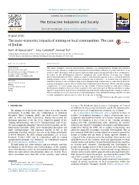 The Socio-Economic Impacts of Mining on Local Communities: the Case