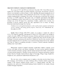 CENDANT CORPORATION the Merger of CUC and HFS Was Finalized in December 1997