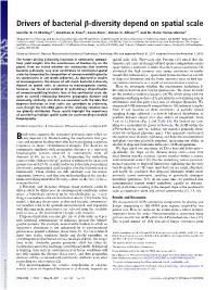Drivers of Bacterial Β-Diversity Depend on Spatial Scale