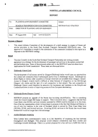 SESTRAN RAIL STRATEGY From: DIRECTOR of PLANNING and ENVIRONMENT