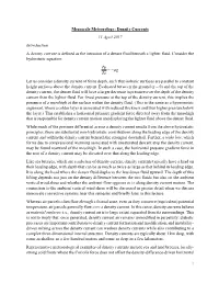 1 Mesoscale Meteorology: Density Currents 11 April 2017 Introduction