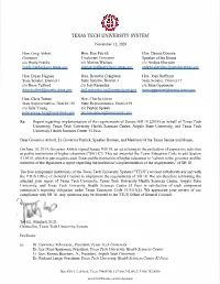 Joint Report Regarding Institutions' Implementation